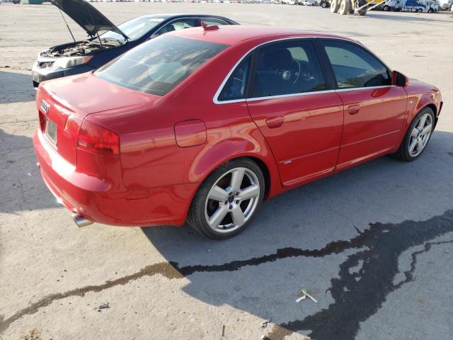 WAUEF78E36A025875 - 2006 AUDI A4 S-LINE 2.0T QUATTRO TURBO RED photo 3