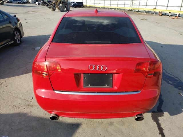 WAUEF78E36A025875 - 2006 AUDI A4 S-LINE 2.0T QUATTRO TURBO RED photo 6