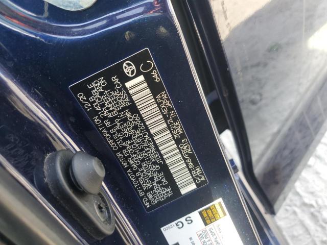 JTDEPMAE2MJ162960 - 2021 TOYOTA COROLLA LE 蓝色 照片 12