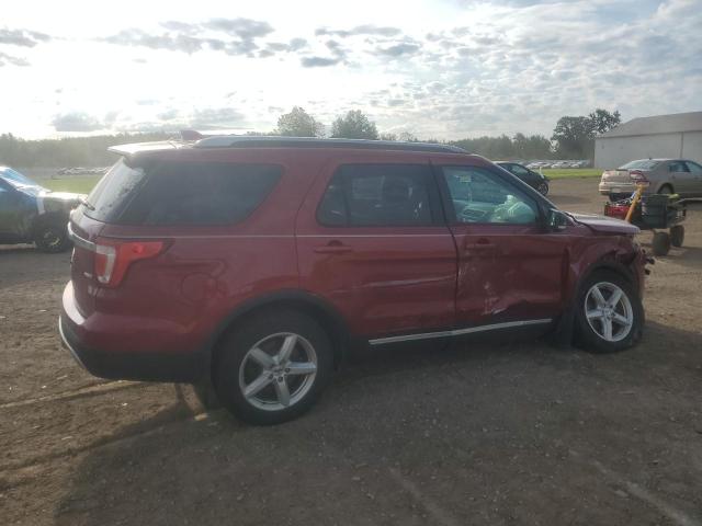 1FM5K8DH4HGB69810 - 2017 FORD EXPLORER XLT RED photo 3