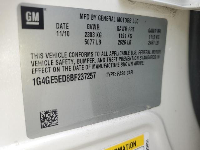 1G4GE5ED8BF237257 - 2011 BUICK LACROSSE CXS Ağ foto 12