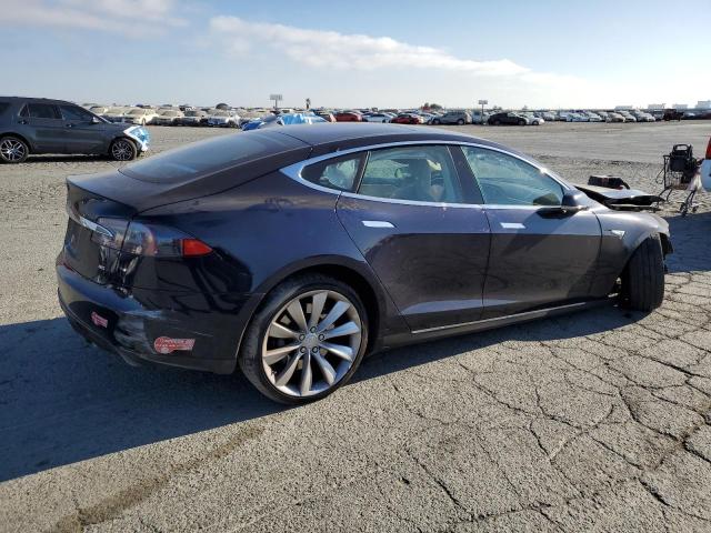 5YJSA1H14EFP61163 - 2014 TESLA MODEL S BLUE photo 3