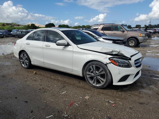 55SWF8DB6KU286992 - 2019 MERCEDES-BENZ C 300 WHITE photo 4