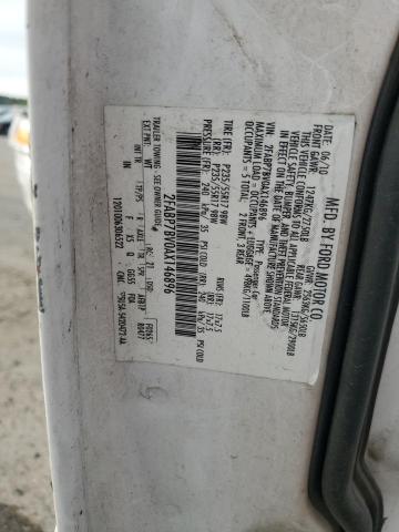 2FABP7BV0AX146896 - 2010 FORD CROWN VICT POLICE INTERCEPTOR WHITE photo 12