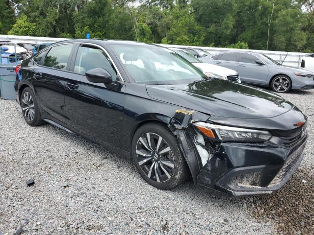 JHMFE1F77NX002590 - 2022 HONDA CIVIC EX BLACK photo 4