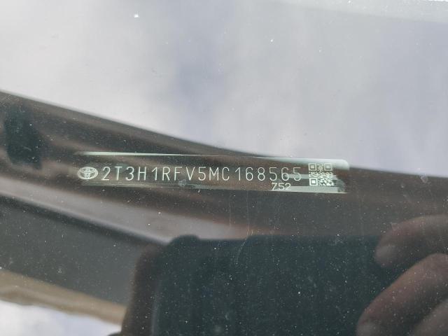 2T3H1RFV5MC168565 - 2021 TOYOTA RAV4 LE WHITE photo 13