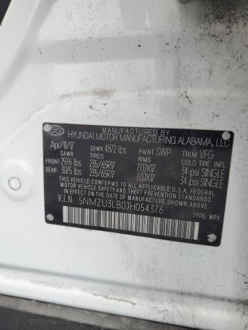 5NMZU3LB0JH054376 - 2018 HYUNDAI SANTA FE S WHITE photo 14