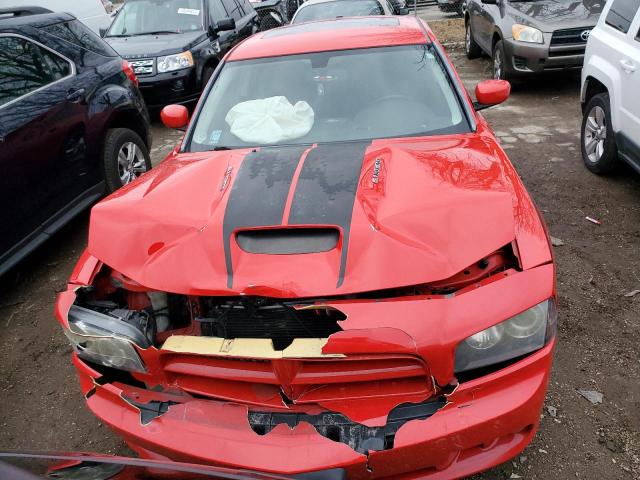 2B3KA73W49H583360 - 2009 DODGE CHARGER SRT-8 RED photo 5