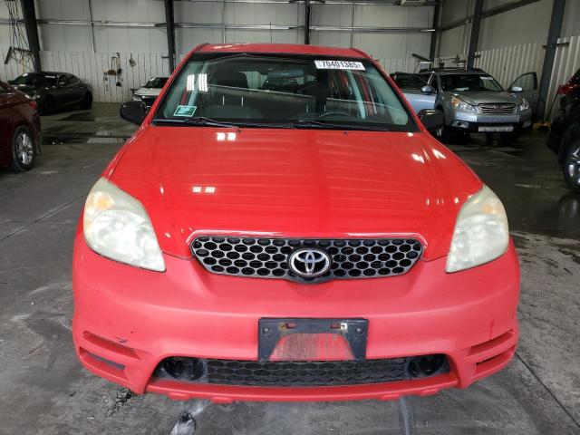 2T1KR32EX3C149986 - 2003 TOYOTA COROLLA MA XR RED photo 5