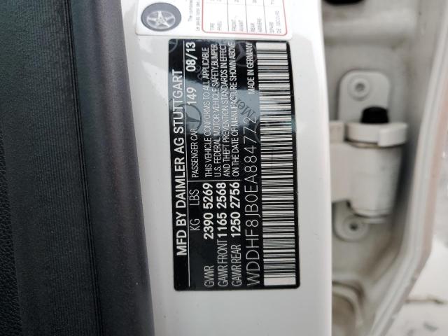 WDDHF8JB0EA884772 - 2014 MERCEDES-BENZ E 350 4MATIC WHITE photo 12