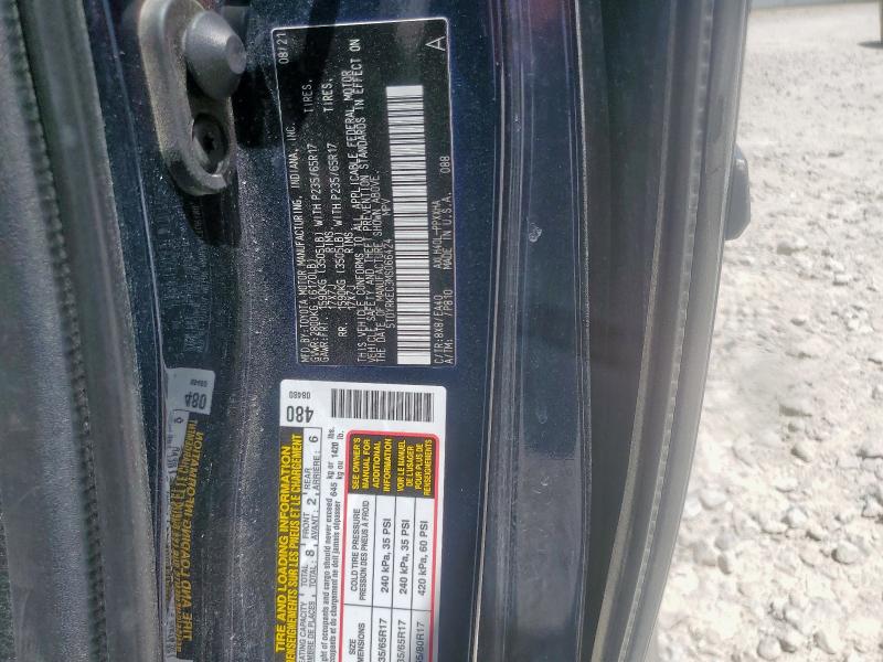5TDYRKEC3MS066424 - 2021 TOYOTA SIENNA XLE 蓝色 照片 14