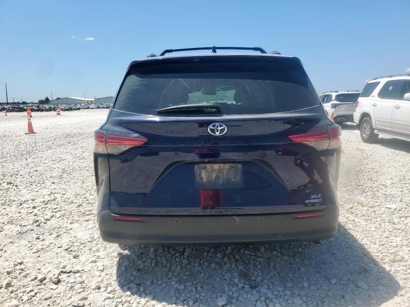 5TDYRKEC3MS066424 - 2021 TOYOTA SIENNA XLE 蓝色 照片 6