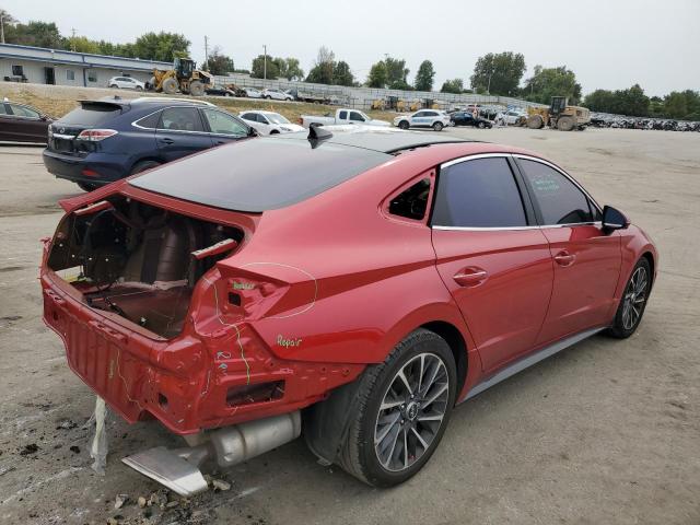 5NPEH4J27MH096756 - 2021 HYUNDAI SONATA LIMITED RED photo 3