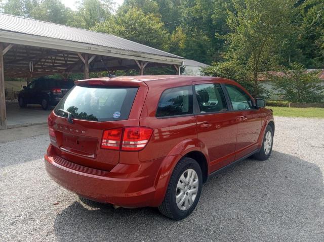 3C4PDCAB4ET264496 - 2014 DODGE JOURNEY SE ORANGE photo 4