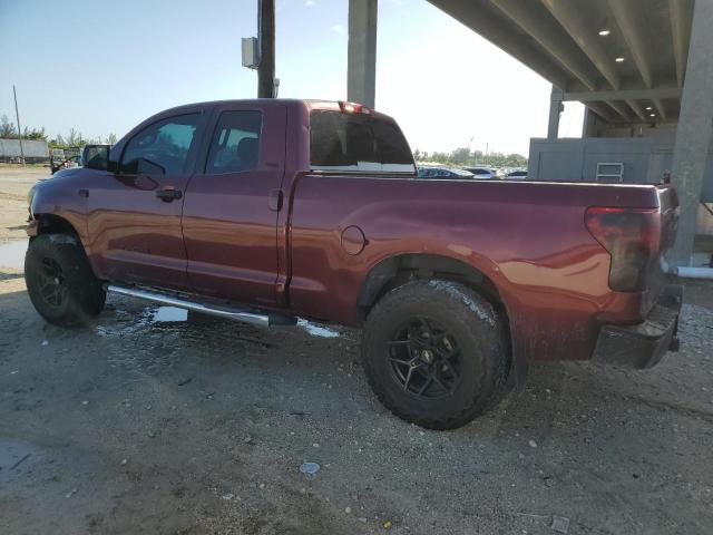 5TBRT54167S456437 - 2007 TOYOTA TUNDRA DOUBLE CAB SR5 BURGUNDY photo 2