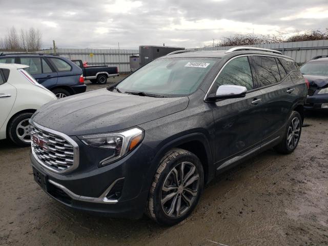 3GKALXEX2JL165938 - 2018 GMC TERRAIN DENALI GRAY photo 1