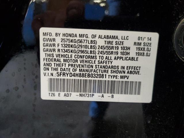 5FRYD4H88EB032081 - 2014 ACURA MDX ADVANCE Qara foto 13