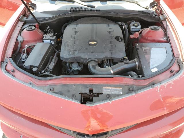 2G1FF1EV1A9161203 - 2010 CHEVROLET CAMARO LT RED photo 11