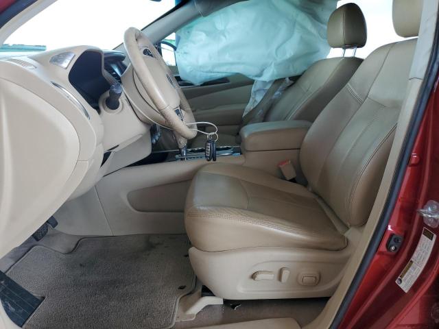 5N1AR2MN7DC615852 - 2013 NISSAN PATHFINDER S برغندي صورة 7