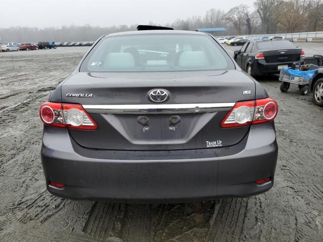 5YFBU4EE3DP160118 - 2013 TOYOTA COROLLA BASE GRAY photo 6