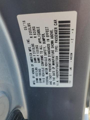 1HGCR2F57GA227094 - 2016 HONDA ACCORD SPORT SILVER photo 13