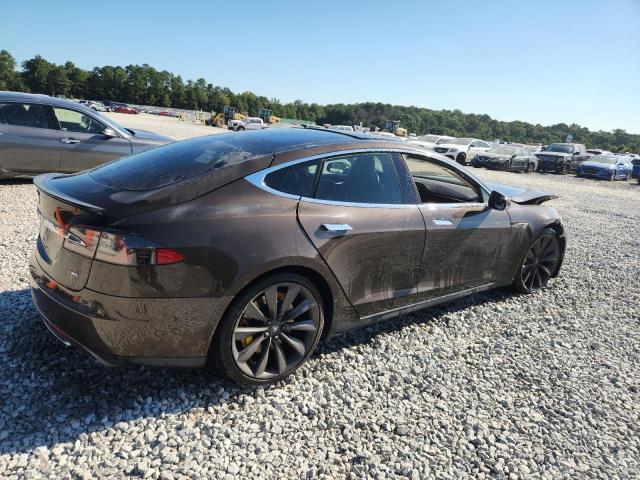 5YJSA1CP9DFP07397 - 2013 TESLA MODEL S Коричневий фото 3