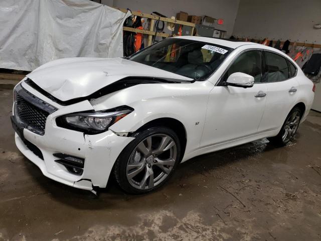 JN1BY1AR6FM562574 - 2015 INFINITI Q70 3.7 WHITE photo 1