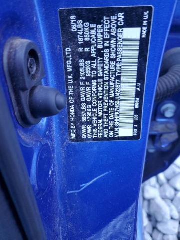 SHHFK7H50JU423577 - 2018 HONDA CIVIC EX BLUE photo 12