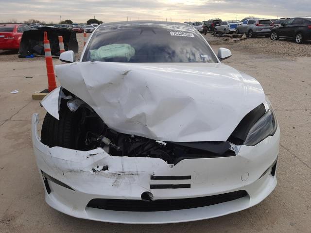 5YJSA1E62NF477062 - 2022 TESLA MODEL S Սպիտակ լուսանկար 5
