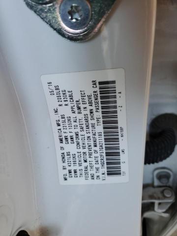 1HGCR2F57GA211185 - 2016 HONDA ACCORD SPORT 白色 照片 12