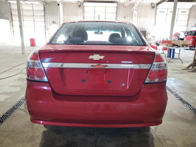 KL1TD5DE5BB140970 - 2011 CHEVROLET AVEO LS RED photo 6