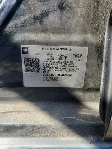 1G1JD5SH0H4160787 - 2017 CHEVROLET SONIC LT GRAY photo 12