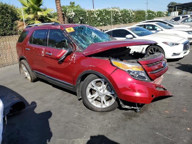 1FM5K7F85FGC06268 - 2015 FORD EXPLORER LIMITED 红色 照片 4