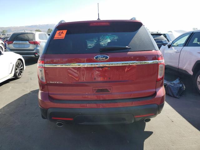 1FM5K7F85FGC06268 - 2015 FORD EXPLORER LIMITED 红色 照片 6