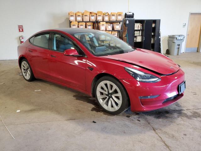 5YJ3E1EAXNF286972 - 2022 TESLA MODEL 3 RED photo 4