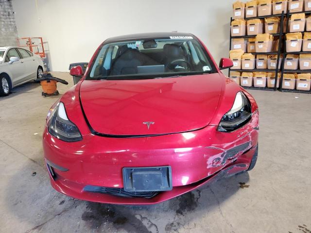5YJ3E1EAXNF286972 - 2022 TESLA MODEL 3 RED photo 5