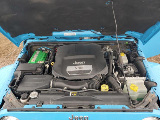 1C4HJWEG1HL751188 - 2017 JEEP WRANGLER U SAHARA Mavi foto 12