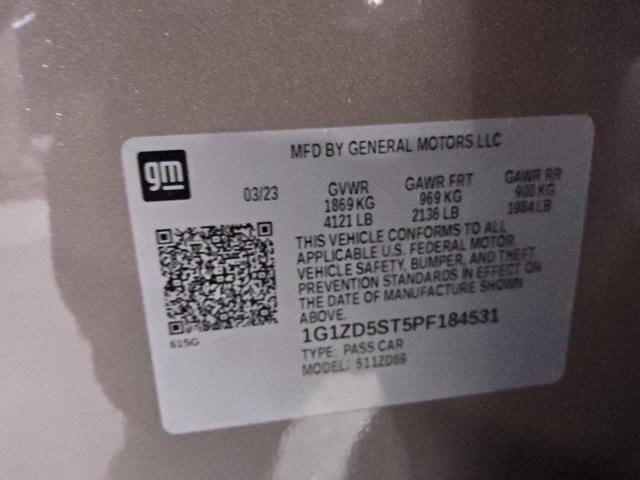 1G1ZD5ST5PF184531 - 2023 CHEVROLET MALIBU LT Brun photo 12