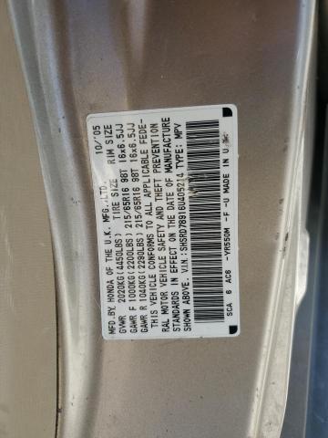 SHSRD78916U405214 - 2006 HONDA CR-V SE TAN photo 13