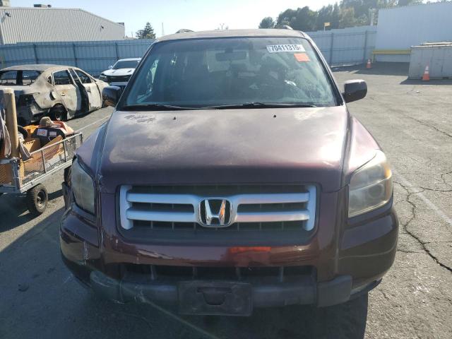 5FNYF18558B031765 - 2008 HONDA PILOT EXL MAROON photo 5