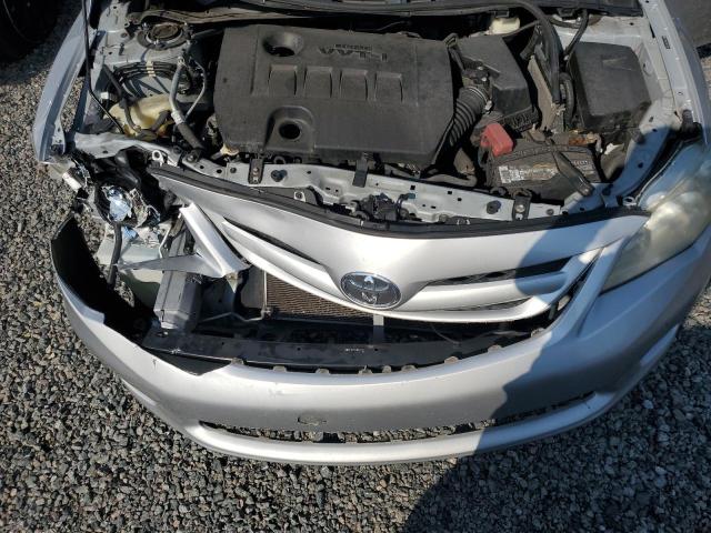 2T1BU4EEXBC573716 - 2011 TOYOTA COROLLA BASE ვერცხლისფერი ფოტო 11