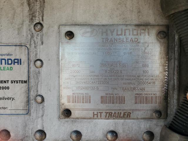 3H3V482C4AT223004 - 2010 HYUNDAI TRANSLEAD WHITE photo 10