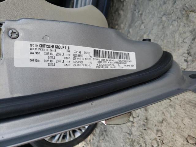 2C4RC1CG4ER180125 - 2014 CHRYSLER TOWN & COU TOURING L GRAY photo 14