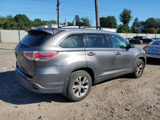 5TDJKRFH4FS169461 - 2015 TOYOTA HIGHLANDER XLE ნაცრისფერი ფოტო 3