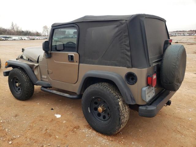 1J4FA49S24P707093 - 2004 JEEP WRANGLER / SPORT BROWN photo 2