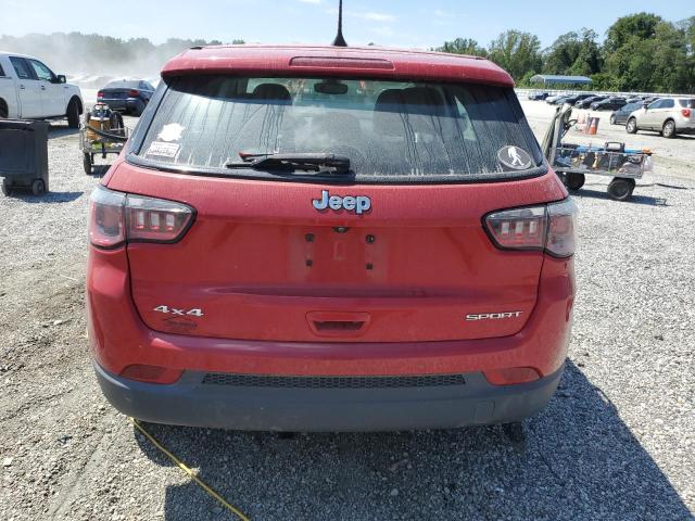 3C4NJDAB1JT146082 - 2018 JEEP COMPASS SPORT წითელი ფოტო 6