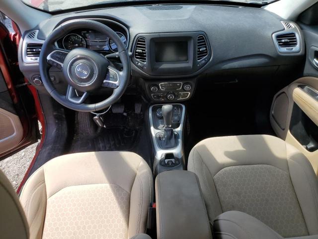 3C4NJDAB1JT146082 - 2018 JEEP COMPASS SPORT წითელი ფოტო 8