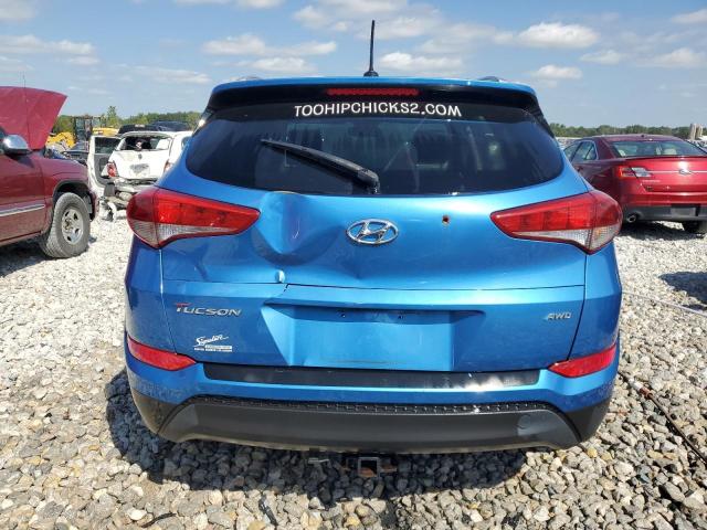 KM8J3CA43HU350835 - 2017 HYUNDAI TUCSON LIMITED BLUE photo 6