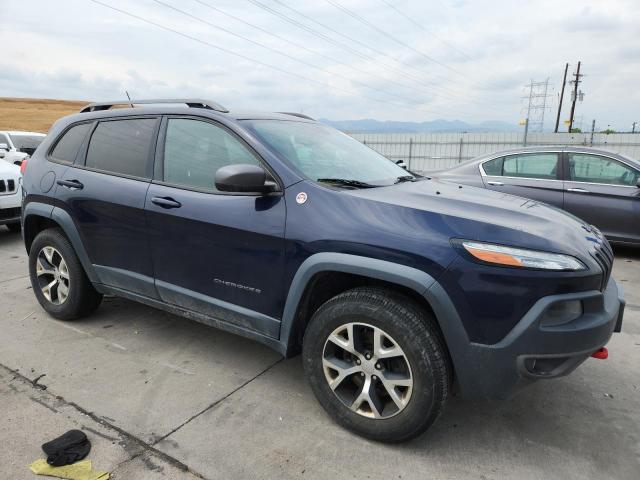 1C4PJMBS0EW188105 - 2014 JEEP CHEROKEE TRAILHAWK BLUE photo 4