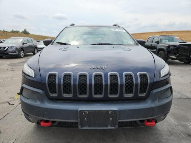 1C4PJMBS0EW188105 - 2014 JEEP CHEROKEE TRAILHAWK BLUE photo 5